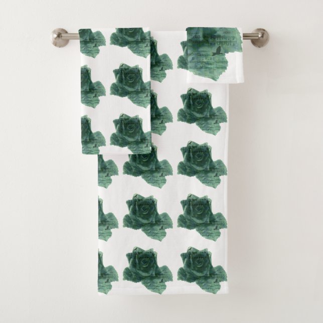 A Little Bird Told Me Rose Bath Towel Set (Insitu)