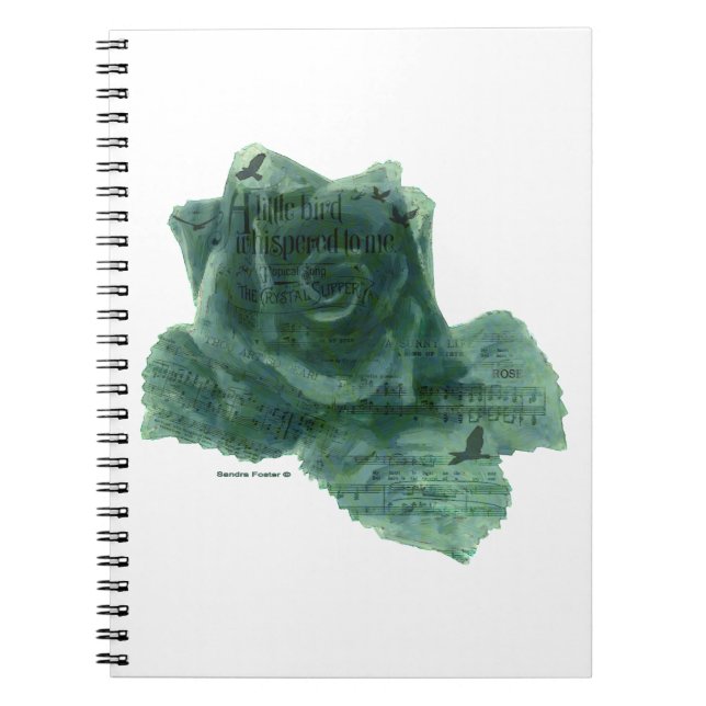 A Little Bird Told Me Rose Notebook (Front)