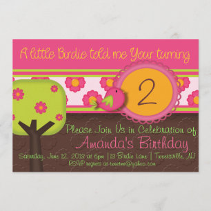 A Little Birdie Invitation