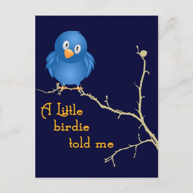 A Little Birdie Momism Greeting Card (Front)