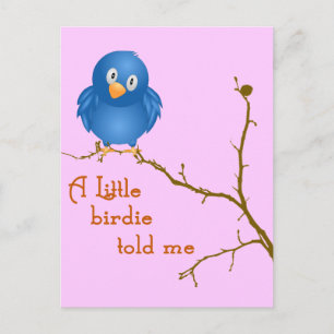 A Little Birdie Momism Postcard