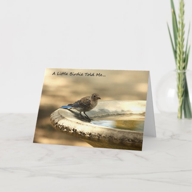 A Little Birdie Told Me... Get Well Card (Front)
