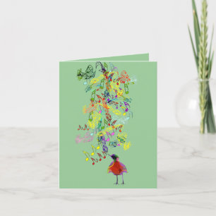 A Little Birdie Told Me So  Thank You Card