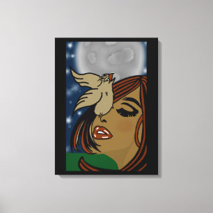 A Little Birdy Told Me Canvas Print
