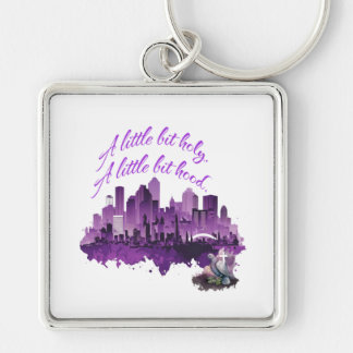 A Little Bit Holy. A Little Bit Hood. Keychain