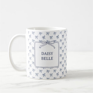 A Little Blue Jean Baby Blue Coquette Bow Coffee Mug