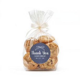 A Little Blue Jean Baby Denim Boy Baby Shower  Classic Round Sticker