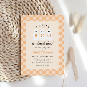 A Little Boo Baby Shower Halloween Invitation