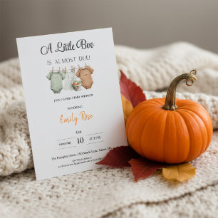 A Little Boo Baby Shower Invitation Pumpkin Fall