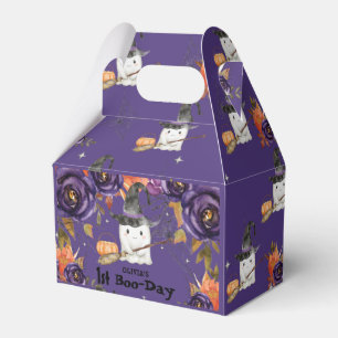 A Little Boo Cute Ghost Halloween 1st 2nd Birthday Favor Box