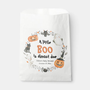 A Little Boo Cute Halloween Pumpkin Baby Shower Favour Bag