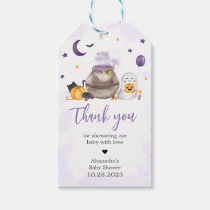 A Little Boo Ghost Baby Shower Favour Tags