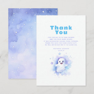 A Little Boo Ghost Cute Halloween Thank You Card