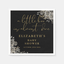 A Little Boo Gothic Floral Baby Shower