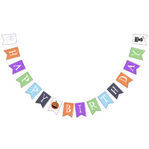 A Little Boo Halloween Baby Shower Bunting Flags