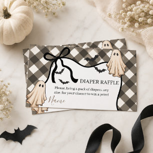 A Little Boo Halloween Baby Shower Diaper Enclosure Card