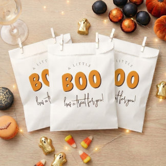 A Little Boo Halloween Baby Shower Favour Bag