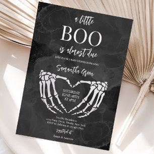 A Little Boo Halloween Baby Shower Invitation