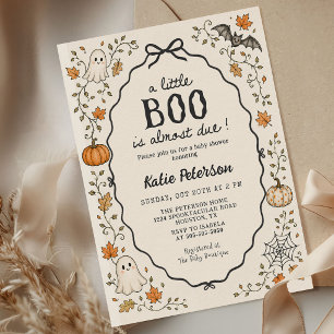 A Little Boo Halloween Baby Shower Invitation
