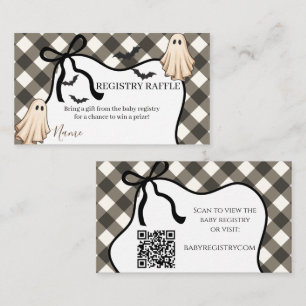 A Little Boo Halloween Baby Shower Registry Enclosure Card