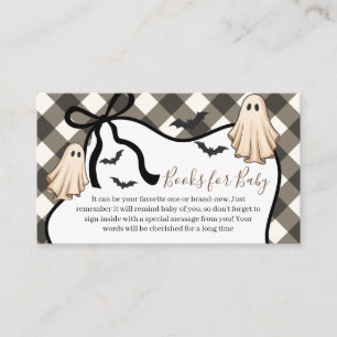 A Little Boo Halloween Books For Baby Shower Enclosure Card