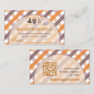 A Little Boo Halloween Clothesline Baby Shower Enclosure Card