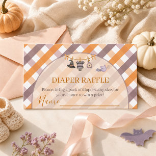 A Little Boo Halloween Clothesline Baby Shower Enclosure Card