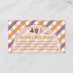 A Little Boo Halloween Clothesline Baby Shower Enclosure Card