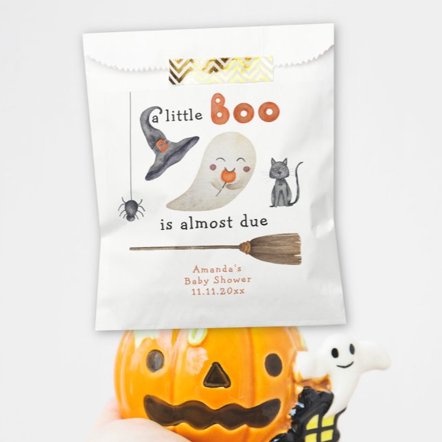 A little Boo is almost due Baby shower Favour Bag (Creator Uploaded)