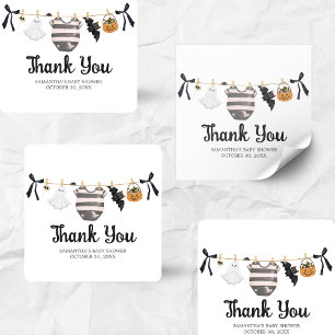 A Little Boo Is almost Due Baby Shower Square Sticker