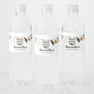 A Little Boo Is almost Due Baby Shower Water Bottle Label