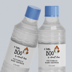A little Boo is almost Due Baby Shower Water Bottle Label