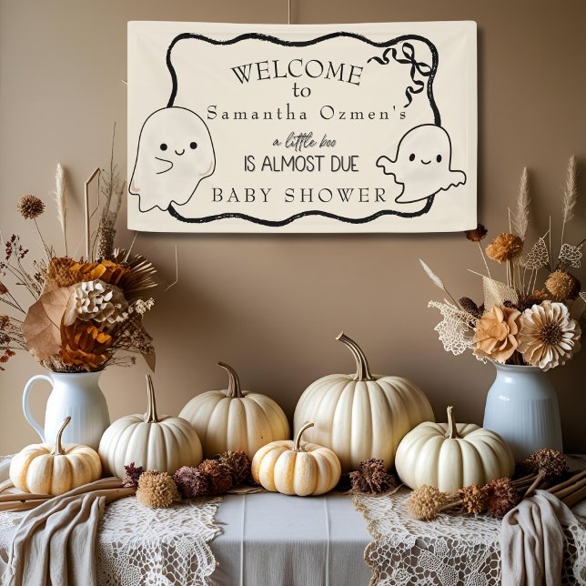 A Little Boo is Almost Due Banner (A Little Boo is Almost Due Banner)