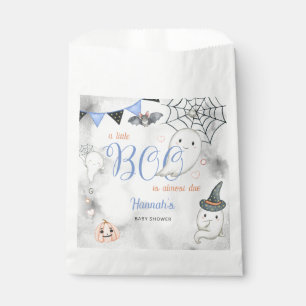 A Little Boo is Almost Due Boy Baby Shower Favour Bag