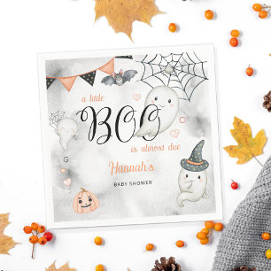 A Little Boo is Almost Due Fall Baby Shower  Napkin