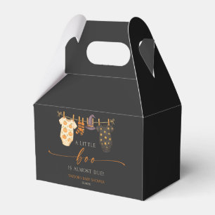 A Little Boo Is Almost Due! Halloween Baby Shower Favor Box