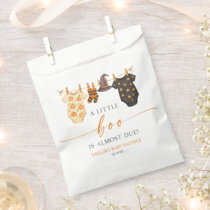 A Little Boo Is Almost Due! Halloween Baby Shower Favour Bag