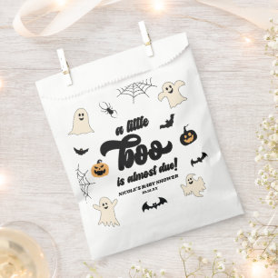 A Little Boo Is Almost Due! Halloween Baby Shower Favour Bag