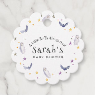 A Little Boo Is Almost Due Halloween Baby Shower Favour Tags