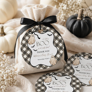 A Little Boo Is Almost Due Halloween Baby Shower Favour Tags