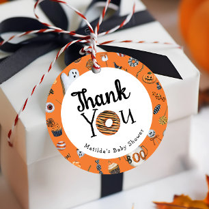 A Little Boo is almost due Halloween Baby Shower Favour Tags