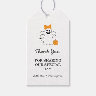 A Little Boo Is Almost Due Halloween Baby Shower Gift Tags