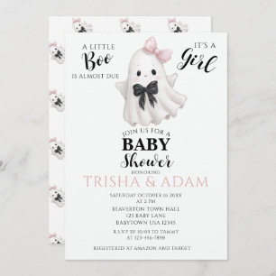 A Little Boo Is Almost Due – Halloween Baby Shower Invitation