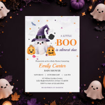 A Little Boo Is Almost Due Halloween Baby Shower