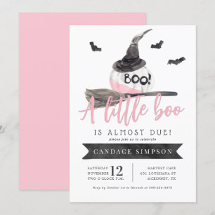 A Little Boo is Almost Due Halloween Baby Shower Invitation