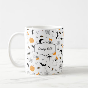 A Little Boo Is Almost Due Orange Girl Baby Shower Coffee Mug