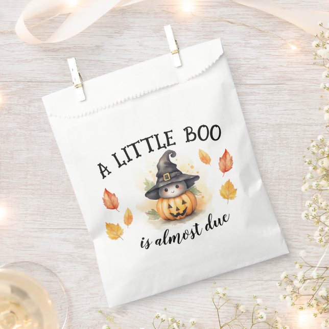 A Little Boo is Almost Due Paper Party Supplies Favour Bag (Clipped)