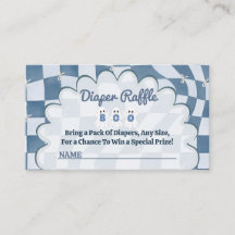 A Little Boo Is Due Blue Diaper Raffle Baby Shower