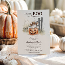A Little Boo Is Due Western Halloween Baby Shower 