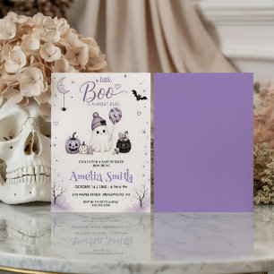 A Little Boo Is On the Way Hlloween Baby Shower Invitation